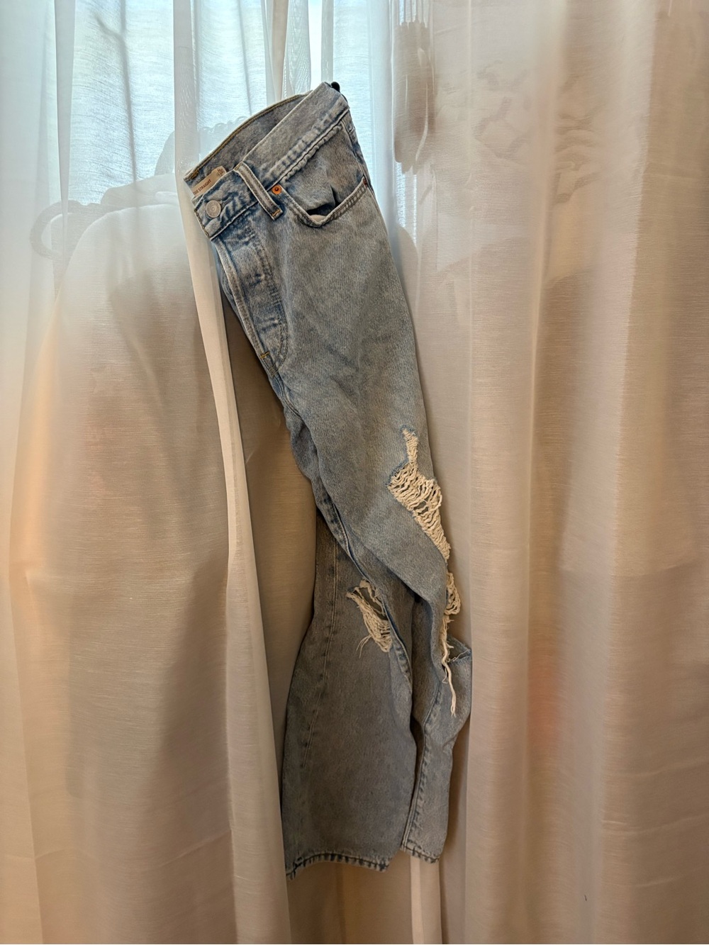 Levi's Light Blue Wedgie Straight Denim Jeans
